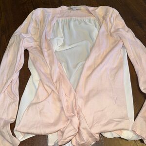 LOFT Balletcore Open Cardigan | Sheer Back | Size L